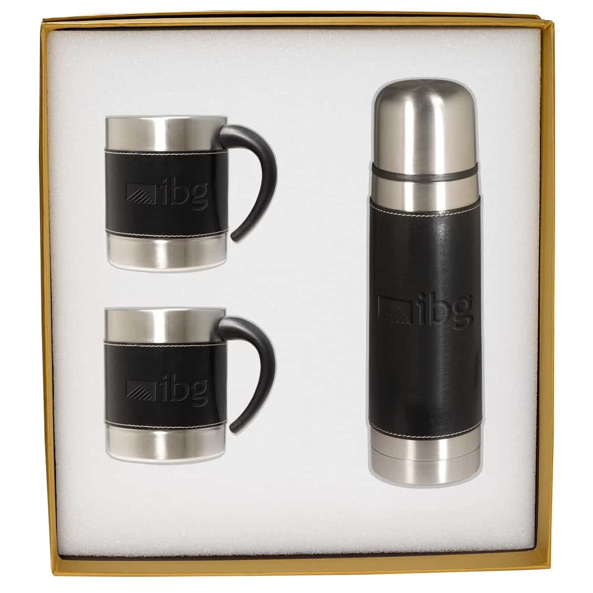 thermal coffee mug with handle and lid