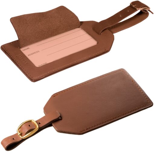 Grand Central Luggage Tag (Sueded Full-Grain Leather)-3
