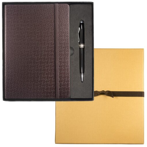 Textured Tuscany™ Journal & Executive Stylus Pen Set-4