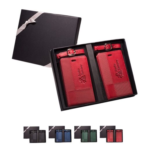Tuscany™ Duo-Textured Luggage Tags Gift Set-1