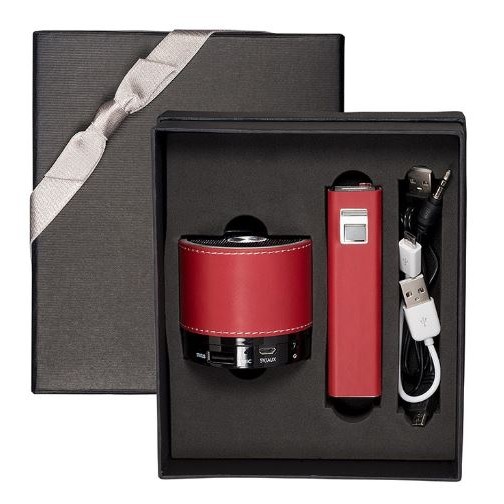 Tuscany™ Power Bank & Wireless Speaker Gift Set-4