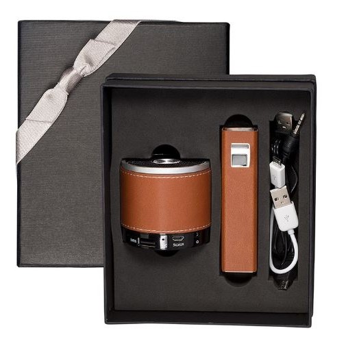 Tuscany™ Power Bank & Wireless Speaker Gift Set-5