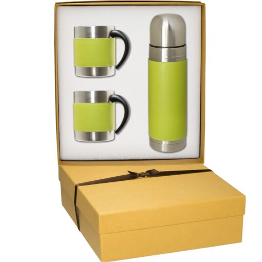 Tuscany™ Thermal Bottle & Coffee Cups Gift Set-3