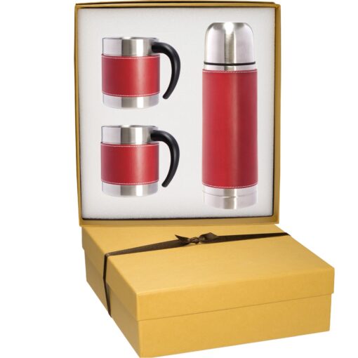 Tuscany™ Thermal Bottle & Coffee Cups Gift Set-5