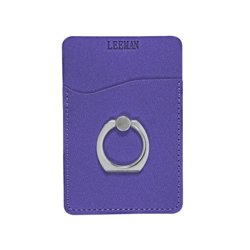 LEEMAN Tuscany? Card Holder With Metal Ring Phone Stand-6