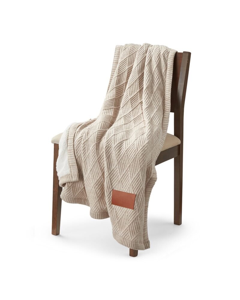 Trellis Knit Blanket. - 6