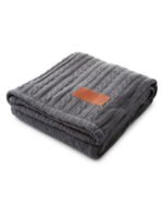 Cable Knit Sherpa Throw. - 8