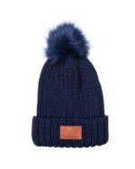 Knit Beanie With Fur Pom Pom. - 3