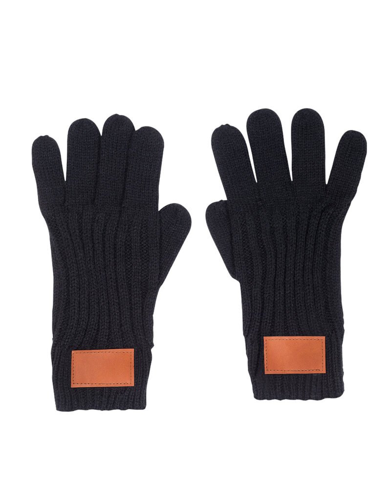 Rib Knit Gloves. - 1
