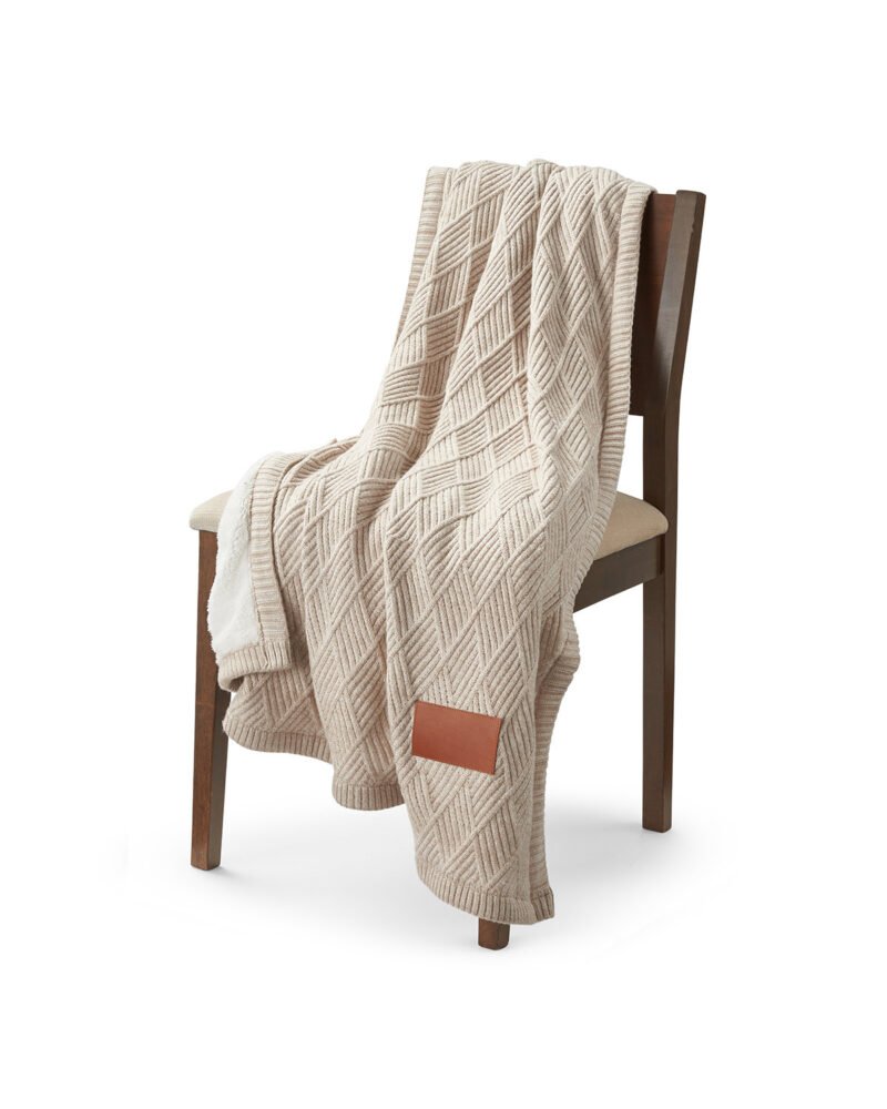 Trellis Knit Blanket. - 8