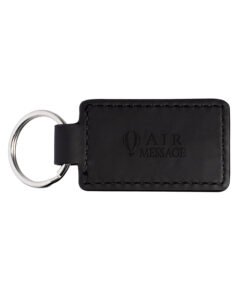 Tuscany PU Leather Rectangle Keychain.