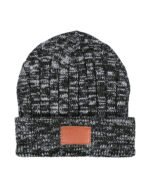 Heathered Knit Cuffed Rib Beanie - 1