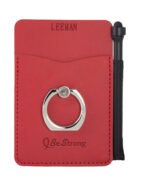 Tuscany Card Holder With Metal Ring Phone Stand And Stylus