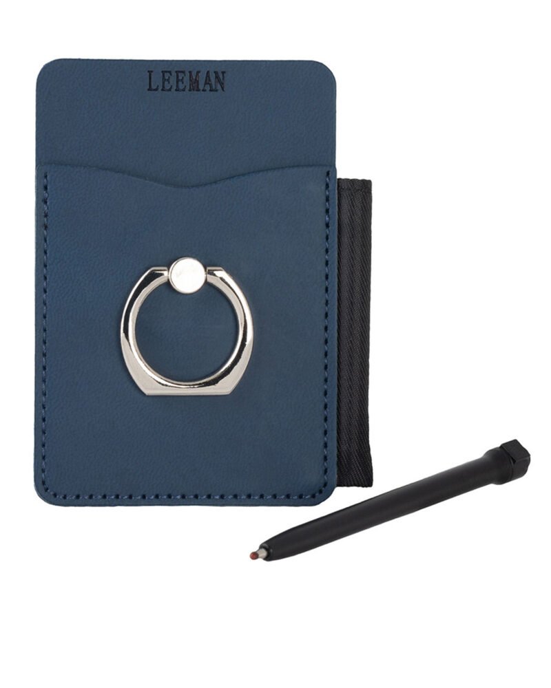 Tuscany Card Holder With Metal Ring Phone Stand And Stylus - 3