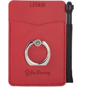 Tuscany Card Holder With Metal Ring Phone Stand And Stylus