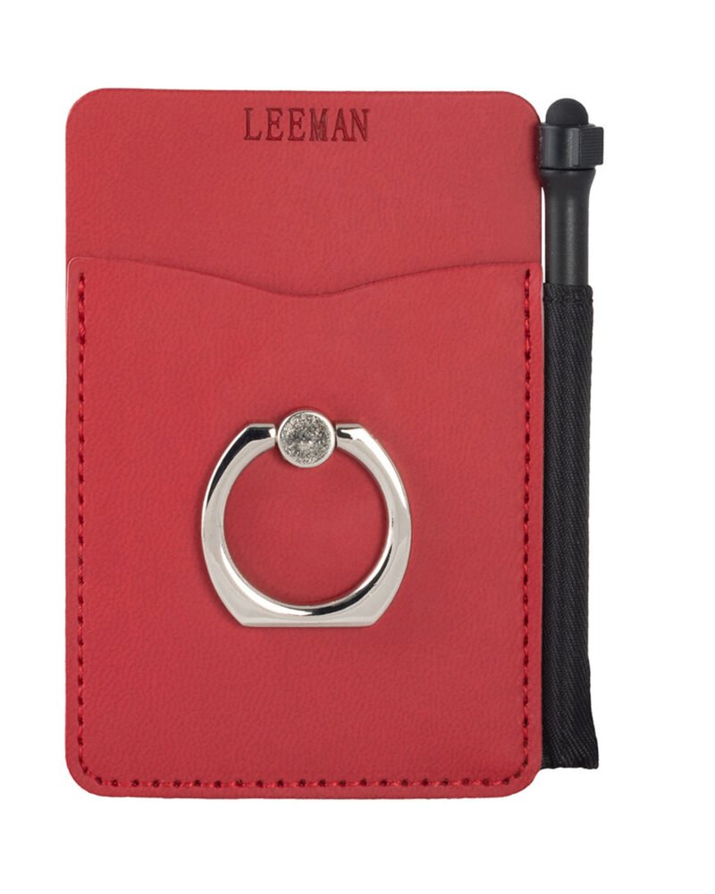 Tuscany Card Holder With Metal Ring Phone Stand And Stylus - 7